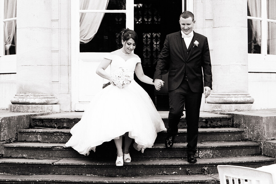 Photographe mariage Cambrai noir et blanc prestige