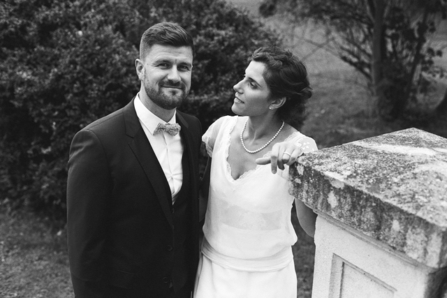 photographe mariage Cysoing portraits couple noir et blanc