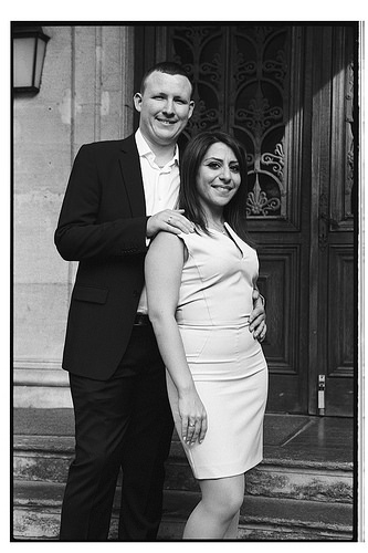 noir et blanc argentique couple photographe pro Wambrechies