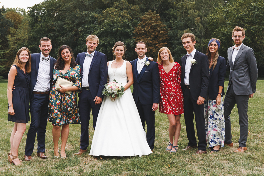 photo de groupe mariage mariés et jeunes couples photographe mariage Nord Lille Cambrai