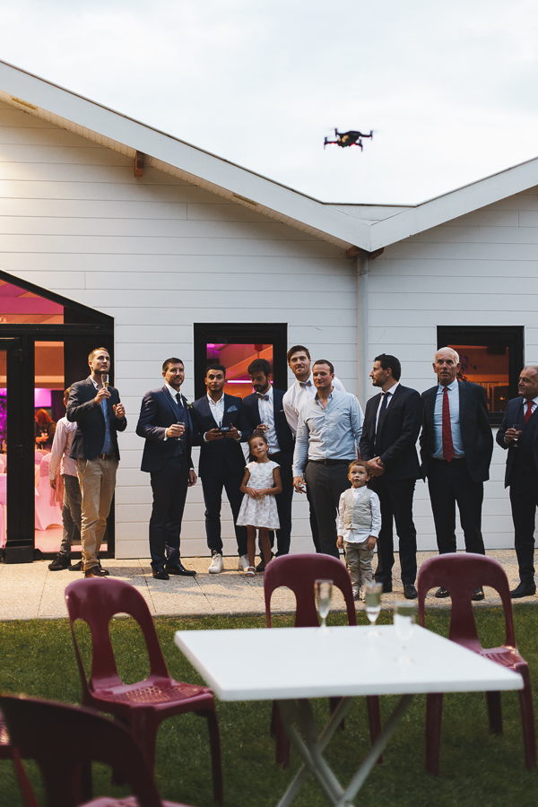 vin d'honneur Roncq pilote de drone reportage photo mariage Nord Lille Comines Bondues Linselles