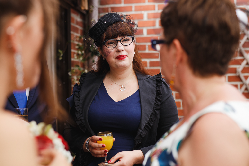 vin d'honneur mariage Marcq Lille Nord invitée au chapeau