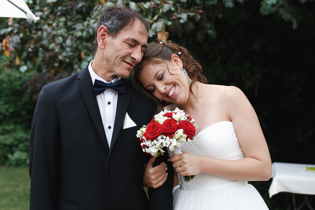 Fred Laurent photographe mariage pro Nord Lille Tourcoing Marcq en Barœul portrait mariée et père 