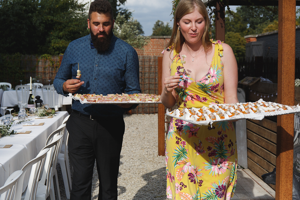 Petits fours vin d'honneur mariage en extérieur La ragotière