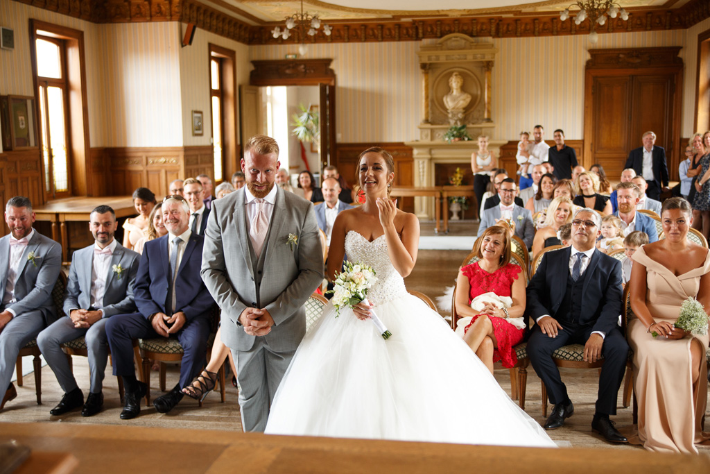 photographe mariage Carvin cérémonie civile photo couple et invités