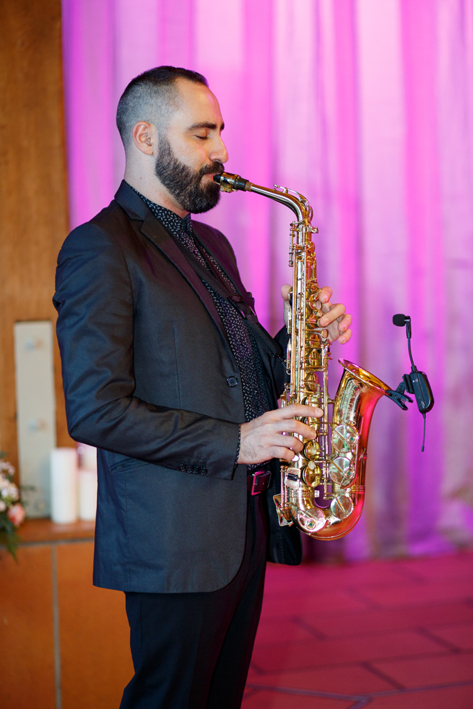 portrait saxophoniste prestataire mariage soirée Clos de la Source Hem Nord