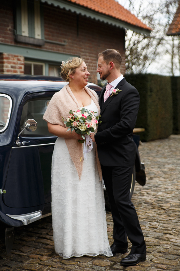 couple mariage au Domaine de Ronceval à Dottignies