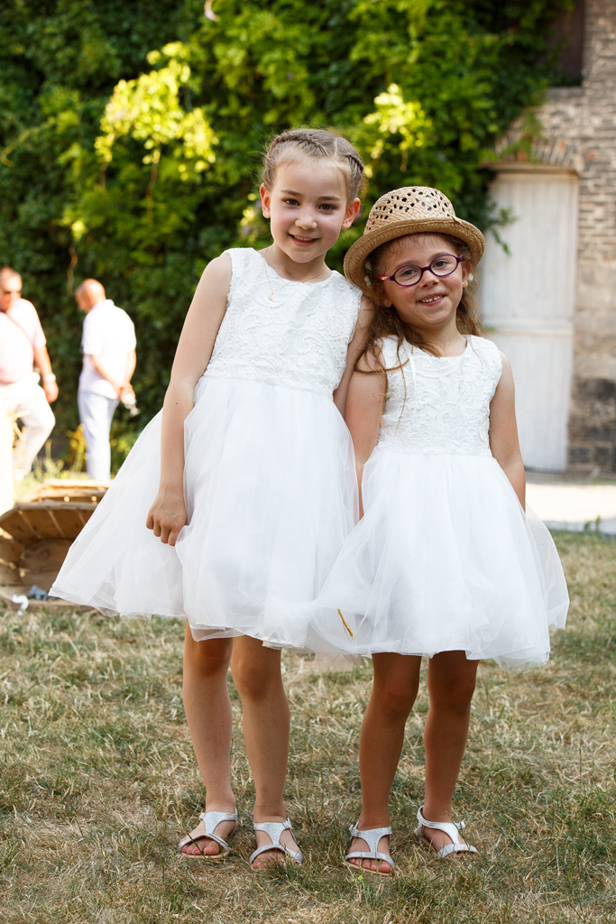 filles en robe blanche photo mariage Nord Douai