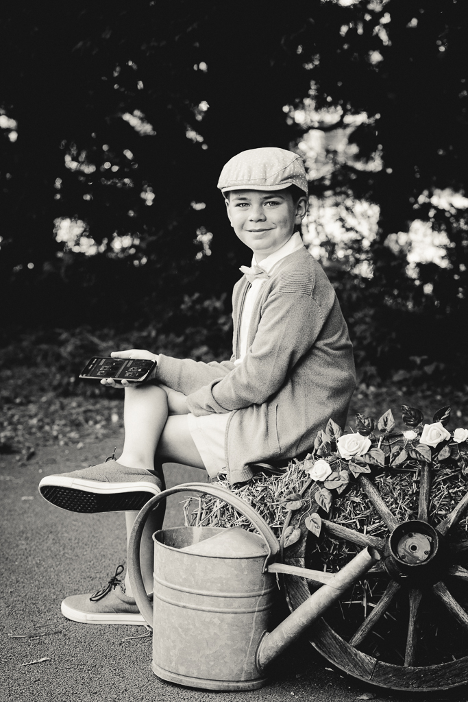 Photos de famille en noir et blanc photographe portrait 