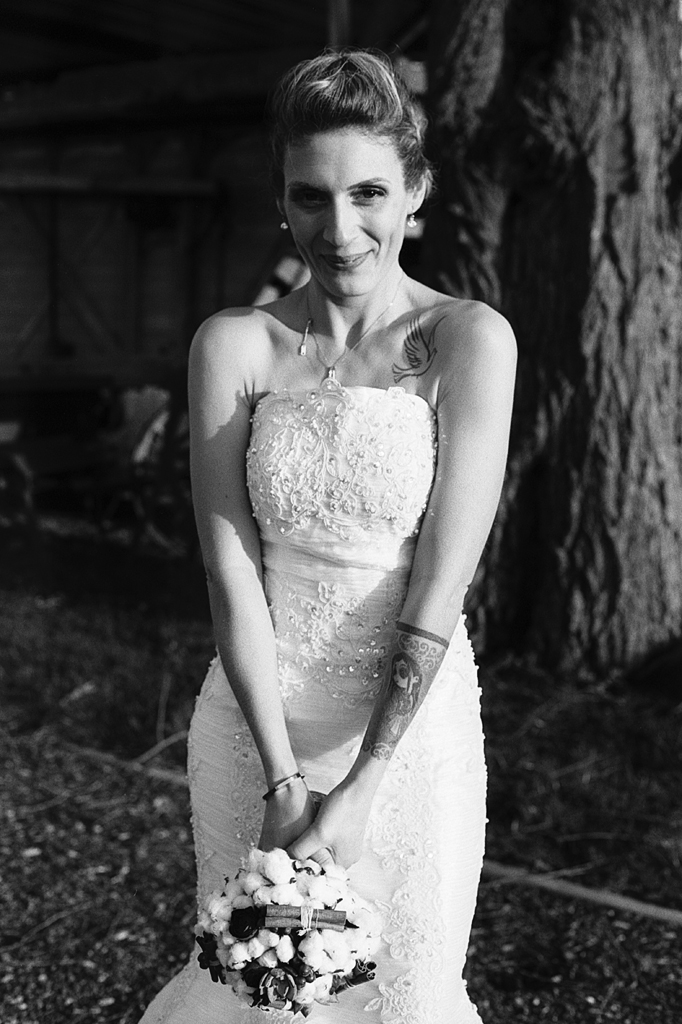 Portrait mariage Nord en noir et blanc sur pellicule argentique