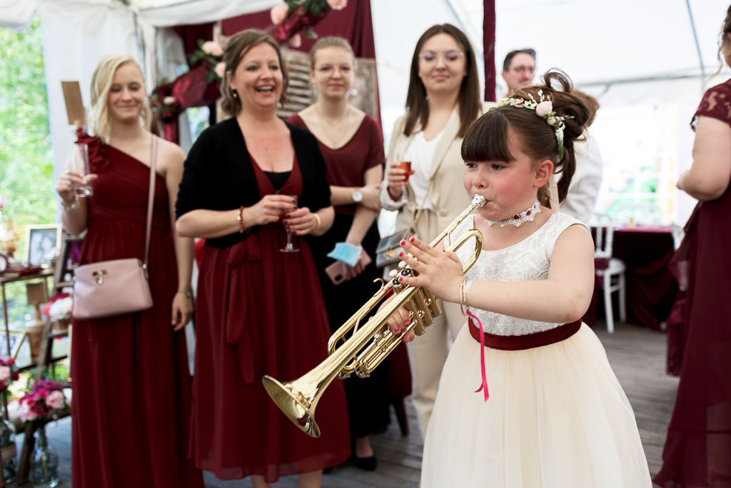 Mariage musique trompette - réception de mariage en plein air dans le Nord