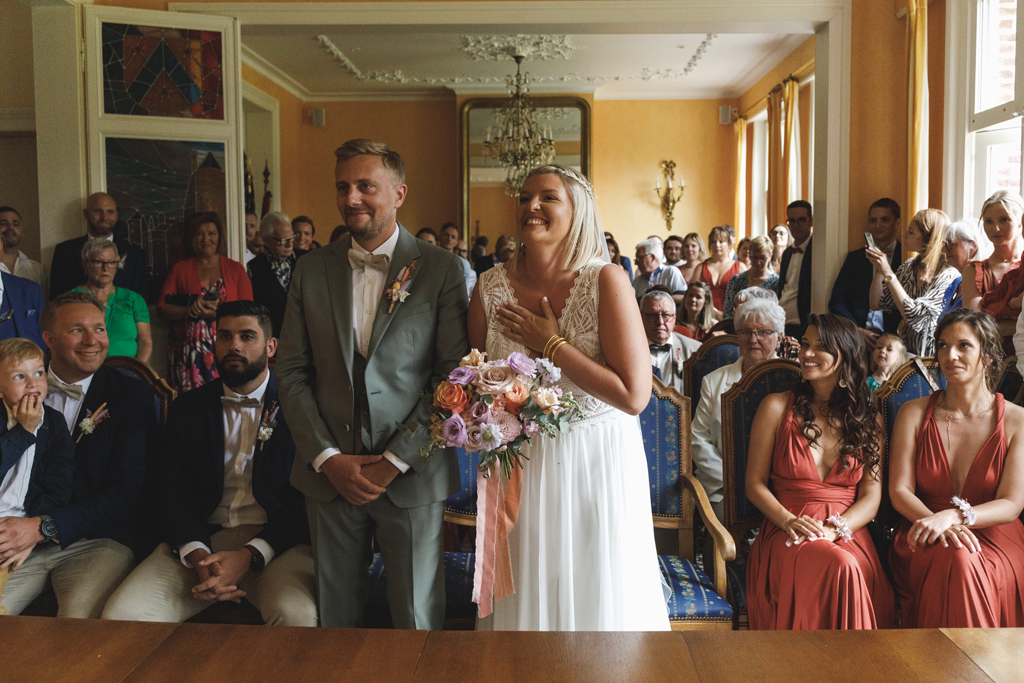 Cérémonies civiles, religieuses et laïques à Wambrechies. Photographe mariage Lille. 