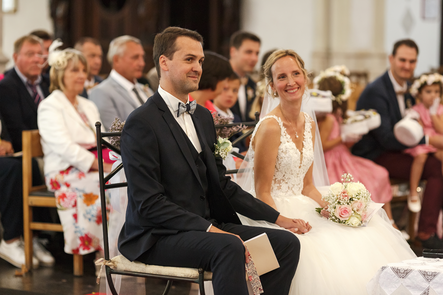 cérémonie de mariage drôle et émouvante à l'église St Christophe à Tourcoing.