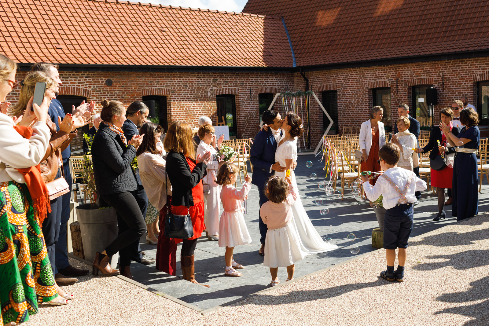 intérieur de la cour de la ferme St Chrysole