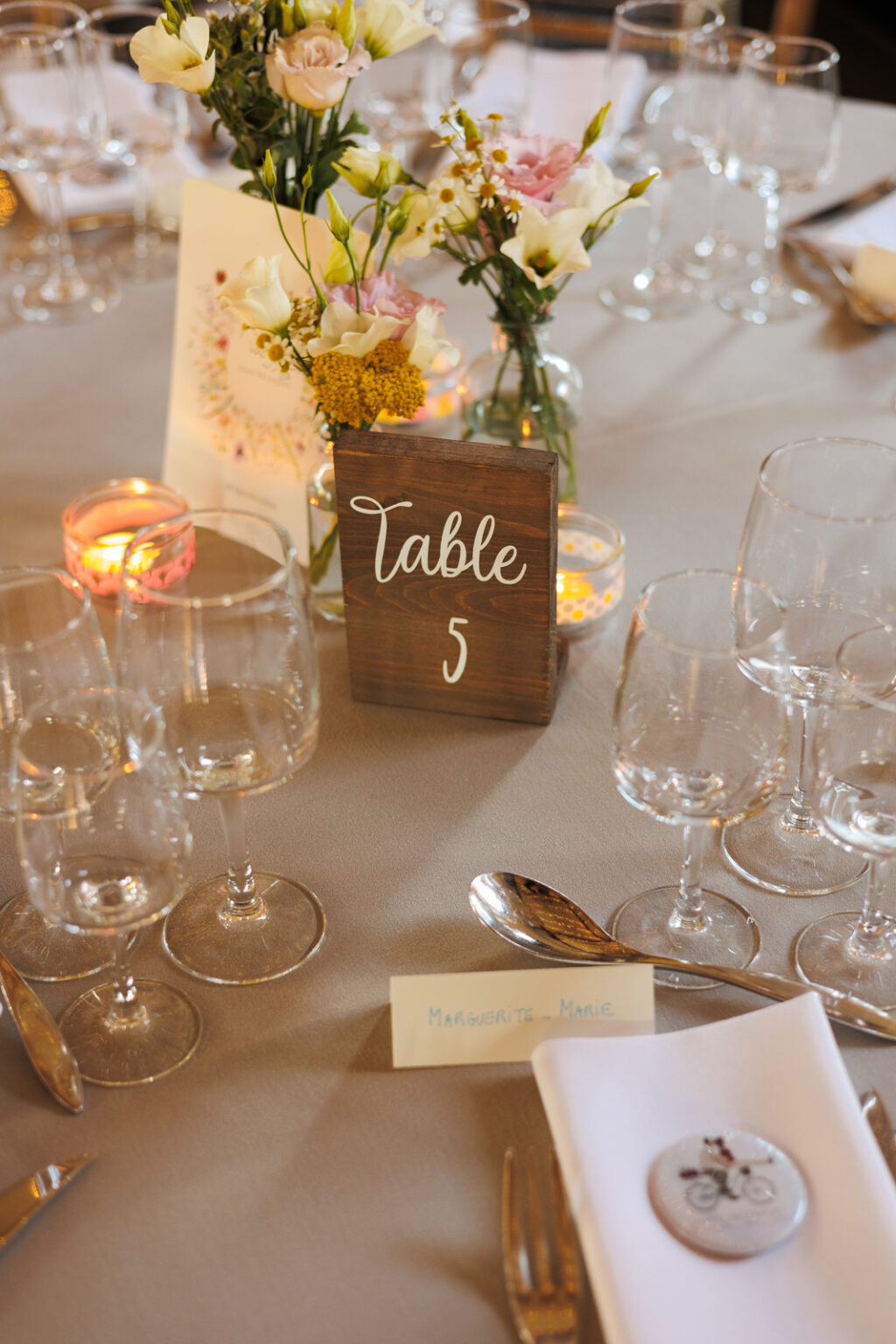 table mariage décoration ferme saint Chrysole à Wambrechies